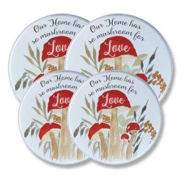 Imagem de Conjunto de 4 - "Mushroom Love" © Lucille Price Fogão Elétrico Fogão Fogão Elétrico