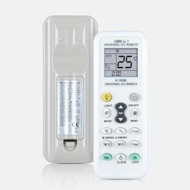 Imagem de K-1028E Novo controle remoto universal AC 1000 em 1 para várias marcas Haier, Hitachi, Panasonic, LG, Sharp, Gree, Midea, Bosch, Toshiba, Sanyo controle remoto de ar condicionado