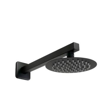 Imagem de Ducha Chuveiro Inox 304 15 cm Redonda c/Cano Parede 30 cm