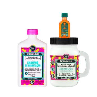Imagem de Kit Lola Bemdita Ghee Hidratação Sh 250ml + Masc 350ml + Pinga! Óleo C