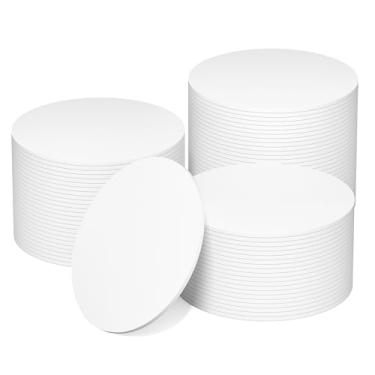 Imagem de 100 peças NTAG215 NFC etiquetas redondas (25 mm/1 polegada), cartões de moeda, cartões NFC de grande quantidade, chip 215, cartão de visita branco impermeável PVC NFC, compatível com telefones celulares e dispositivos com Tagmo Amiibo e NFC