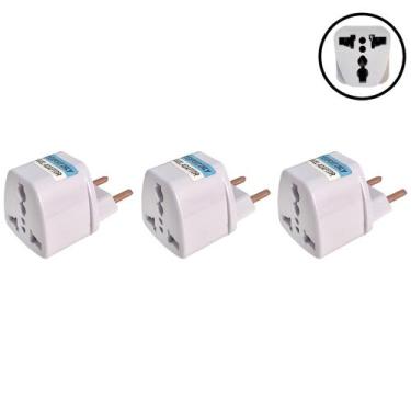 Imagem de Adaptador de tomada padrão europeu universal Brasil 3 uni - Hp Service