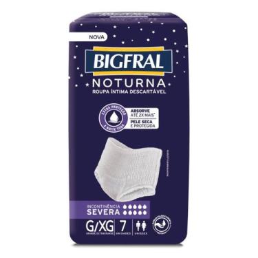 Imagem de Fralda bigfral roupa intima noturna g/xg 7 unidades
