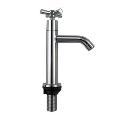 Imagem de Torneira para Cozinha ou Lavanderia Branca em ABS com Alta Pressão - S