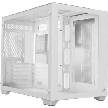 Imagem de Gabinete Gamer Aerocool Dryft Branco Lateral Vidro