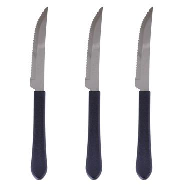 Imagem de Conjunto de Facas 3 Peças Tramontina Leme 23180/304 Preta