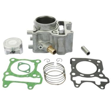 Imagem de Kit de cilindro, kit de pistão de motor de cilindros de motocicleta com diâmetro de 58 mm de cilindro adequado para Honda WW150D PCX150 PCX 150CC 2013-2018 12100-KZY-701 12100-KZY-700