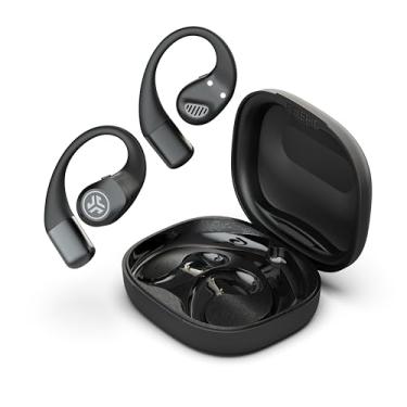 Imagem de JLab Fones de ouvido esportivos Epic Open, preto, sem fio, abertura de áudio, ajuste sem esforço, audição segura, Bluetooth multiponto, personalizável com o aplicativo