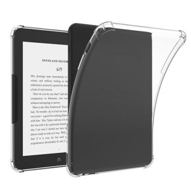 Imagem de LaoShuSheng Capa transparente para leitor digital Nook Glowlight 4 Plus de 7,8 polegadas (modelo BNRV1300) - Capa traseira macia e flexível de TPU (transparente)