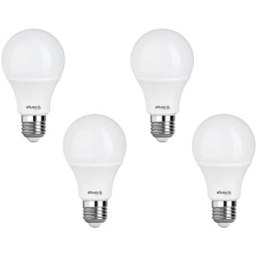 Imagem de Kit 4x Lâmpada Bulbo Led A60 9,5w 3000k E27 Bivolt Dimerizável
