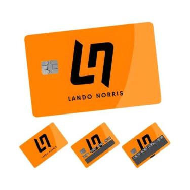 Imagem de Lando Norris F1 Fórmula 1 Adesivos De Cartão De Crédito Em PVC 4 Unida