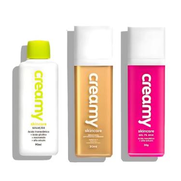 Imagem de Kit Anti-Manchas Creamy Tranexâmico + Vitamina C Gold + Mandélico