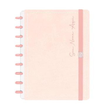 Imagem de Caderno de Disco Inteligente Personalizado Iscool M Solid Touch Couro Rosa