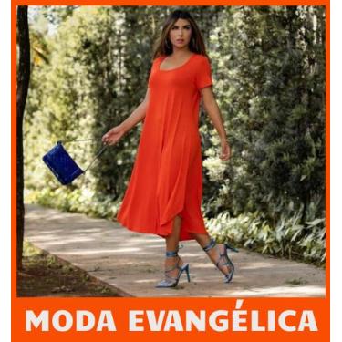 Imagem de Vestido Para Evangélicas Elegante Confortável Preço Atacado - Wild, Pr