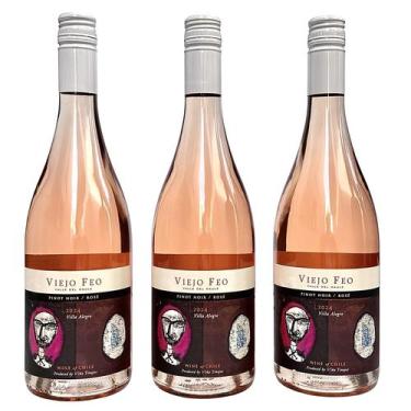 Imagem de Vinho Viejo Feo Pinot Noir Rosé  Kit Com 3 Garrafas  Oferta - VIÑA TIN