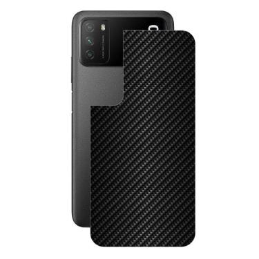 Imagem de Película para Xiaomi Poco M3 - Traseira de Fibra de Carbono Preta - Gshield