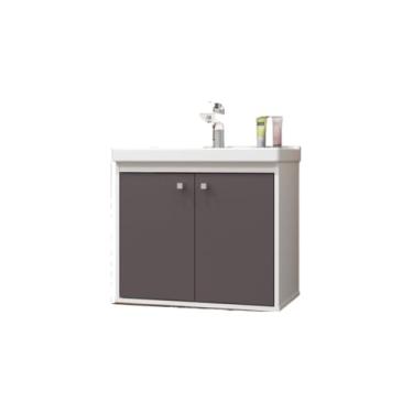 Imagem de Banheiro Armario Cuba Pia 100% Mdf - 50 cm