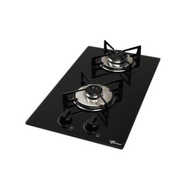 Imagem de Fogão Cooktop Fischer 2Q Gás Mesa Vidro Com Supervisor De Chama