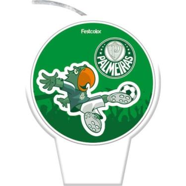 Imagem de Vela para Aniversario Palmeiras 2023 Plana - Festcolor