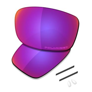 Imagem de SAUCER Lentes de reposição premium e kits de borracha para óculos de sol Oakley Gauge 8 L OO4124 62 mm High Defense - Midnight Sun polarizado