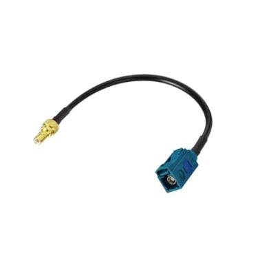 Imagem de SZSAUTO Cabo adaptador de antena de rádio satélite macho para SMB macho Fakra Z 15 cm cabo adaptador de antena de veículo para carro Sirius XM sintonizador receptor estéreo rádio satélite