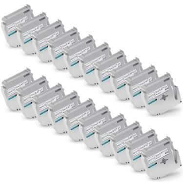 Imagem de Pacote com 20 fitas MK-231 M 12 mm compatível com M-K231s Brother Label Tape preto sobre branco 0,47 polegadas para P Touch PT-M95 PT95 PT65 PT-65 PT70 PT85 PT90