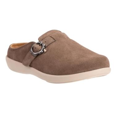 Imagem de REVITALIGN Solaire Suede Mule feminino, Fóssil, 37
