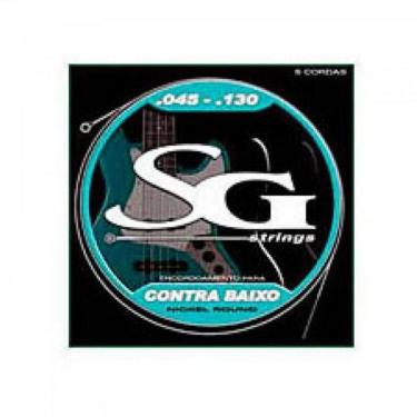 Imagem de Encordoamento para Contrabaixo 045 5 Cordas SG Nickel