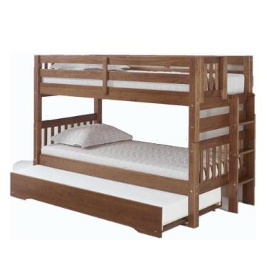 Imagem de Treliche Victoria c/Escada Simples Madeira Maciça Weihermann, Amêndoa