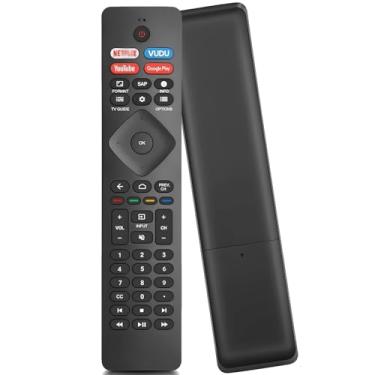 Imagem de Substituição para controle remoto Philips TV, controle remoto inteligente universal para Smart TVs Philips 4K UHD Android