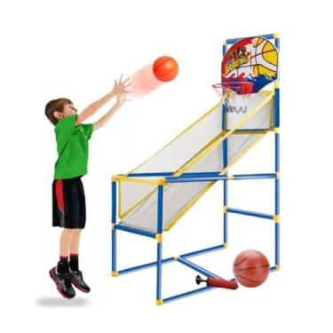 Imagem de Brinquedo Kit Completo Cesta De Basquete Infantil Aro Bola - 99toys