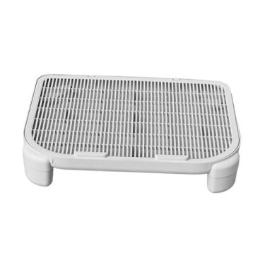 Imagem de Ioensy Tapete para caixa de areia de gato, rampa portátil multifuncional removível, tapete coletor de areia para banheiro, acessórios para animais de, Cinza 9cm