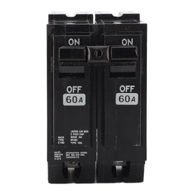 Imagem de Garosa Disjuntor Plug-in 60A 2P para Centros de Carga GE, Interruptor Magnético Térmico de Alta Capacidade de Interrupção Com Montagem Em Trilho DIN, Compatibilidade Perfeita para Residências e