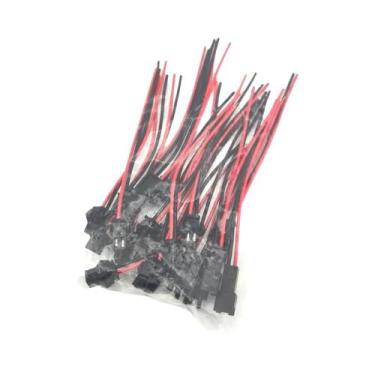 Imagem de Conector De Fita LED 5 10 Pares Adaptador Rápido De Fio 2 Pinos Macho 