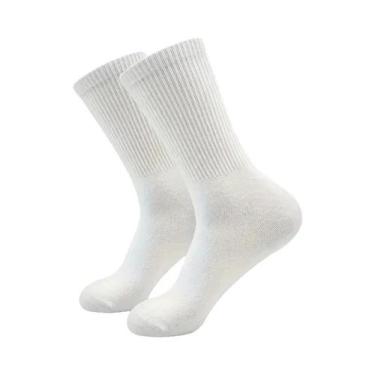 Imagem de Meias Masculinas De Cano Médio Pretas E Brancas, 36 Pares, Confortávei