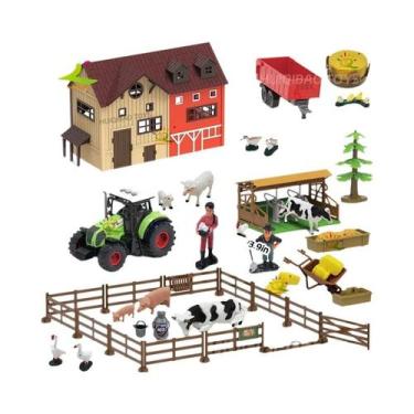 Imagem de Brinquedos De Montar Casa De Brincar Com Modelos De Animais De Fazenda