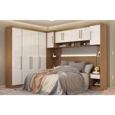 Imagem de Guarda Roupa Modulado Módena Composição 01 Casal 77001 Branco