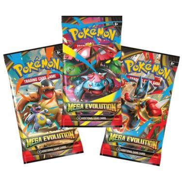 Imagem de Kit 3 Booster Mega Evolução Pokemon TCG Ingles - The Pokémon Company I
