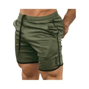 Imagem de Shorts De Corrida Masculinos De Secagem Rápida Em Tecido Mesh Para Ver