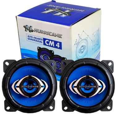 Imagem de Kit Alto Falante Hurricane Quadriaxial CM4 4" Polegadas 110W RMS