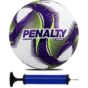 Imagem de Bola de Futebol Campo Penalty Lider N4 Infantil Oficial mais Bomba de Ar-Unissex