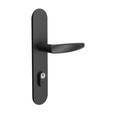 Imagem de Fechadura Porta Stillus Fashion Externa Preta 3F Chaves Yale