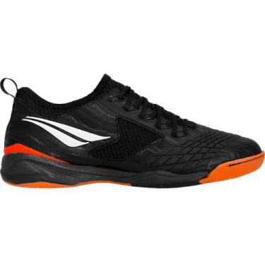 Imagem de Chuteira futsal penalty max 1000 locker ecoknit, Preto, Branco, 44