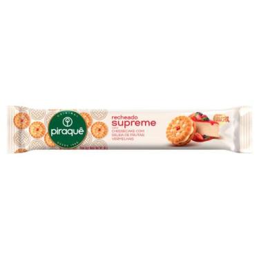 Imagem de Biscoito Piraquê Recheado Supreme Sabor Cheesecake com Geleia de Fruta