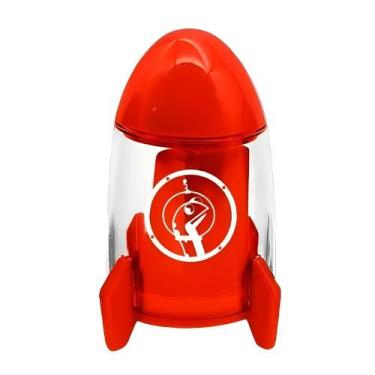 Imagem de Apontador Foguete com Depósito 1 Furo Dino Space + Mini Borracha Super