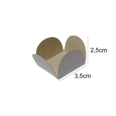 Imagem de 50 Forminhas 4 Pétala Para Doces Docinhos Brigadeiro Beijinho Bem Casa