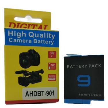 Imagem de Bateria Recarregável Para GPR0 Hero 9 10 11 12 Black Leia a descrição 
