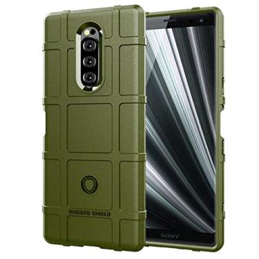Imagem de Capa ultrafina de cobertura total à prova de choque TPU para Sony Xperia XZ4 / Xperia 1 (verde militar) capa traseira para telefone (cor: verde militar)