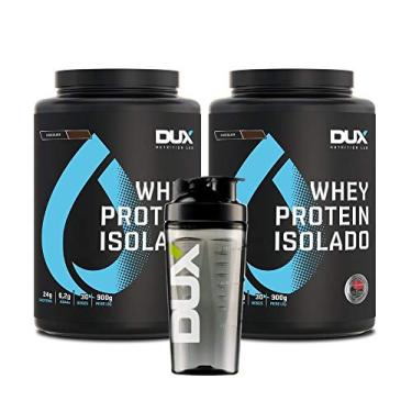 Imagem de Kit 2x Whey Isolado 900g Coco + Coqueteleira - DUX