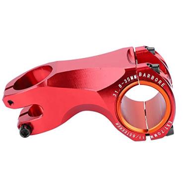 Imagem de Haste de bicicleta de montanha de liga de alum¨ªnio,haste de tubo de bicicleta -17 graus para garfo dianteiro diametro 28,6 mm, diametro da haste 31,8 mm ou 35 mm(Red), Acess¡§?rio de guid?o monta
